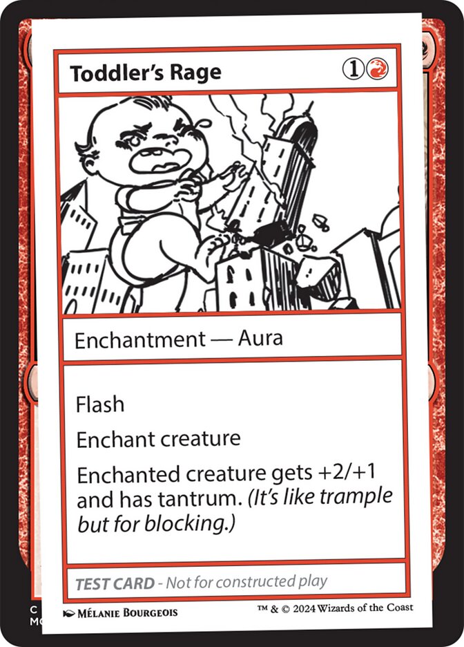 Toddler's Rage  (Mystery Booster 2 Playtest Cards)  | Good Games Adelaide SA