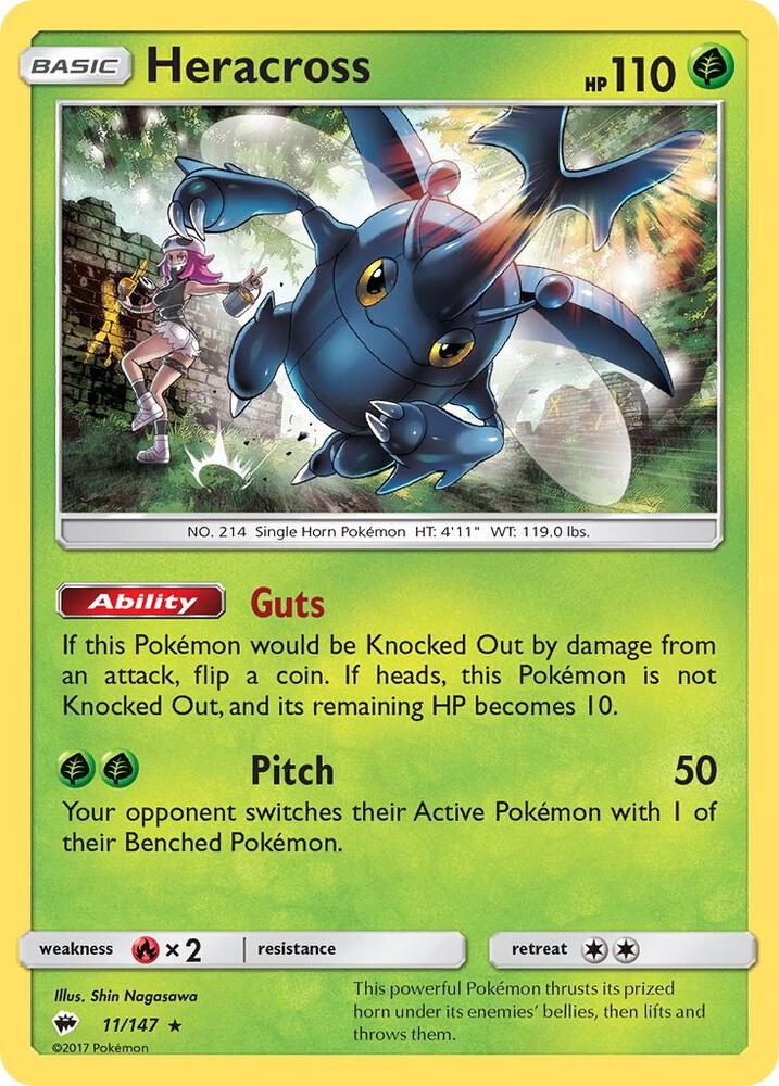 Heracross 11/147 (SM - Burning Shadows)  | Good Games Adelaide SA