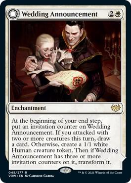Wedding Announcement 45 (Innistrad: Crimson Vow)  - Foil | Good Games Adelaide SA
