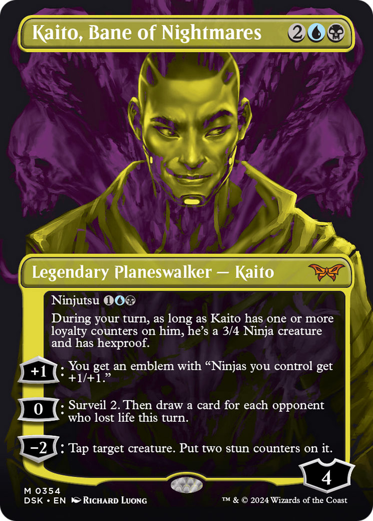 Kaito, Bane of Nightmares (Full Art) (Double Exposure Showcase) [Duskmourn: House of Horror] | Good Games Adelaide SA