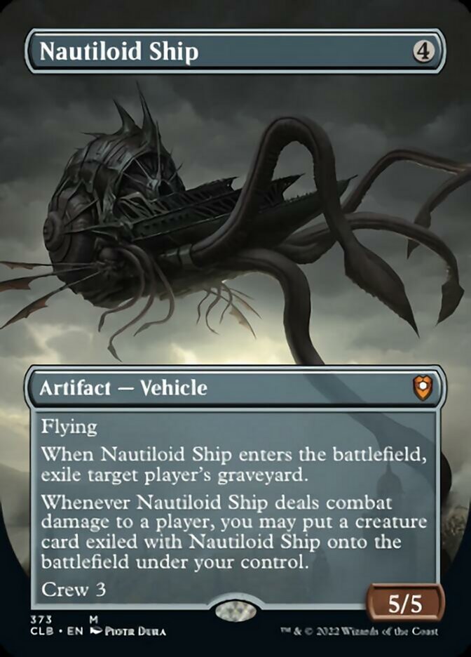 Nautiloid Ship (Borderless Alternate Art) [Commander Legends: Battle for Baldur's Gate] | Good Games Adelaide SA
