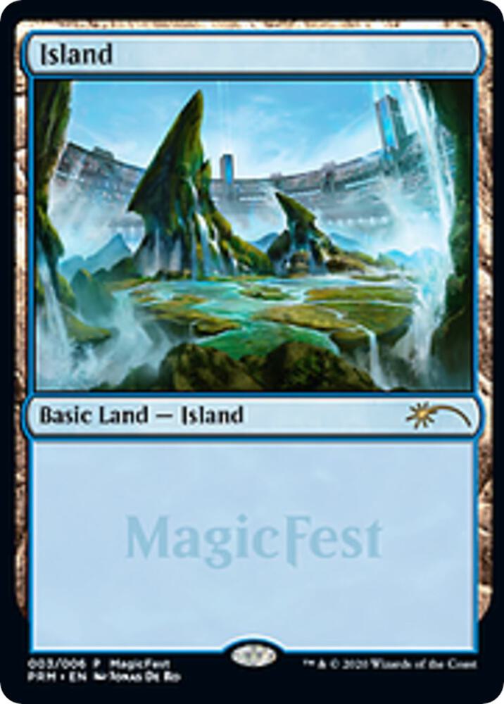 Island 3 (MagicFest Cards)  - Foil | Good Games Adelaide SA