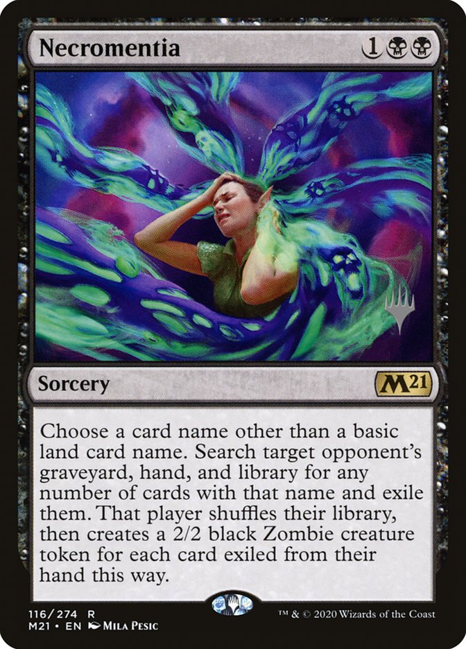 Necromentia (Promo Pack) [Core Set 2021 Promos] | Good Games Adelaide SA