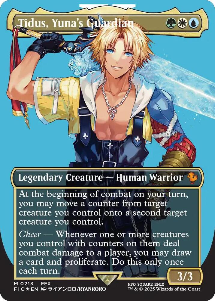 Tidus Yunas Guardian 213 (Commander: FINAL FANTASY)  - Foil | Good Games Adelaide SA