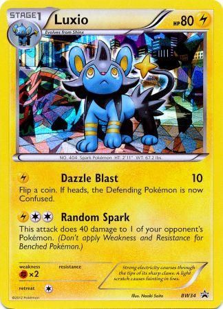 Luxio (BW34) (Cracked Ice Holo) [Black & White: Black Star Promos] | Good Games Adelaide SA
