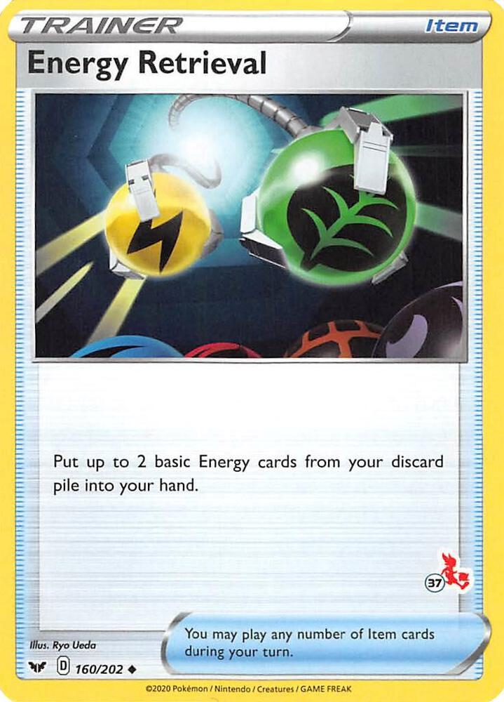 Energy Retrieval 160 202 37 Cinderace Stamped 160/202 (Battle Academy 2022)  | Good Games Adelaide SA