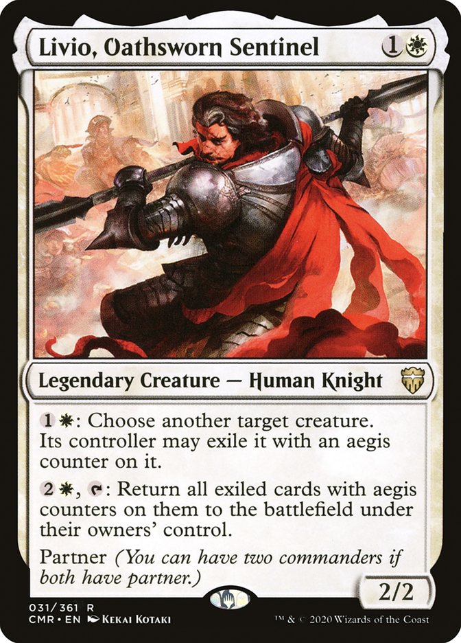 Livio, Oathsworn Sentinel 31 (Commander Legends)  - Foil | Good Games Adelaide SA