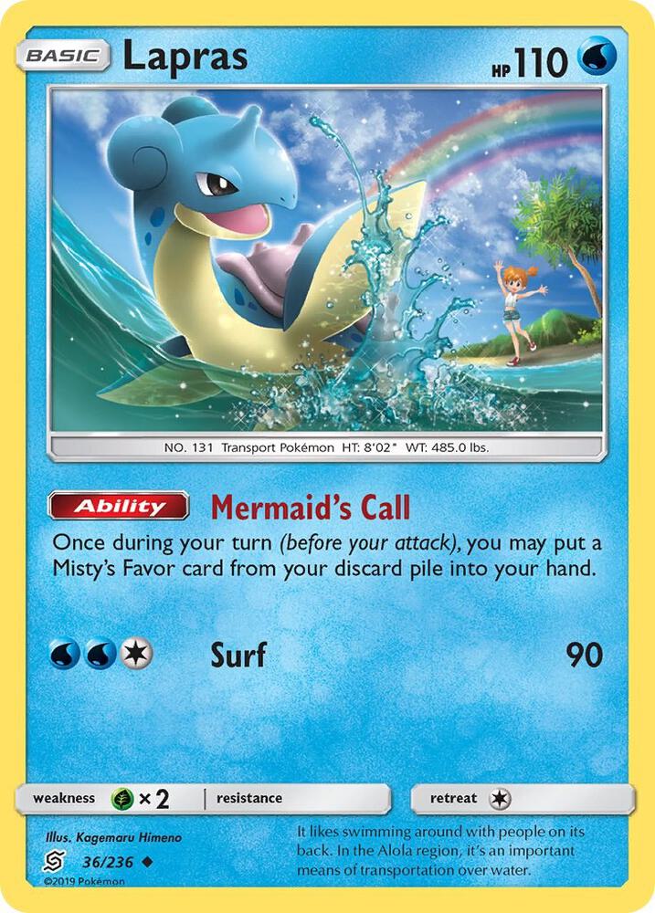 Lapras 36/236 (SM - Unified Minds)  | Good Games Adelaide SA