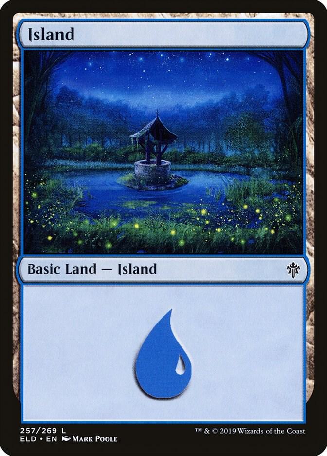 Island 257 (Throne of Eldraine)  - Foil | Good Games Adelaide SA