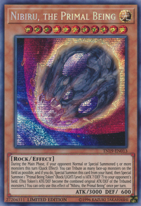 Nibiru, the Primal Being [TN19-EN013] Prismatic Secret Rare | Good Games Adelaide SA