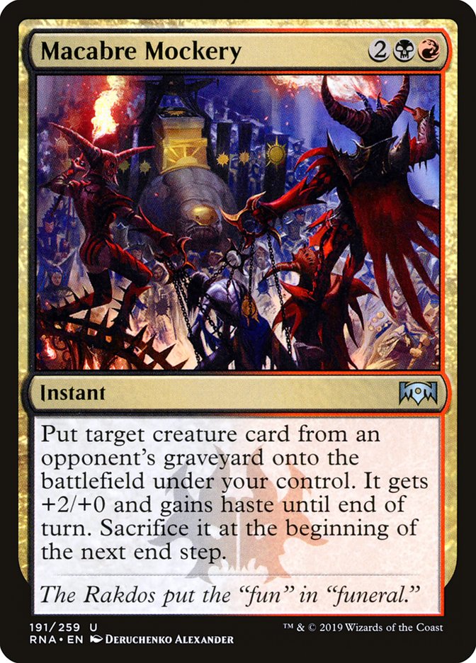 Macabre Mockery 191 (Ravnica Allegiance)  - Foil | Good Games Adelaide SA