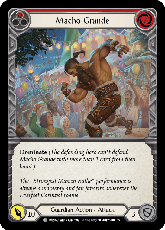 Macho Grande (Red) [EVR027] (Everfest)  1st Edition Rainbow Foil | Good Games Adelaide SA