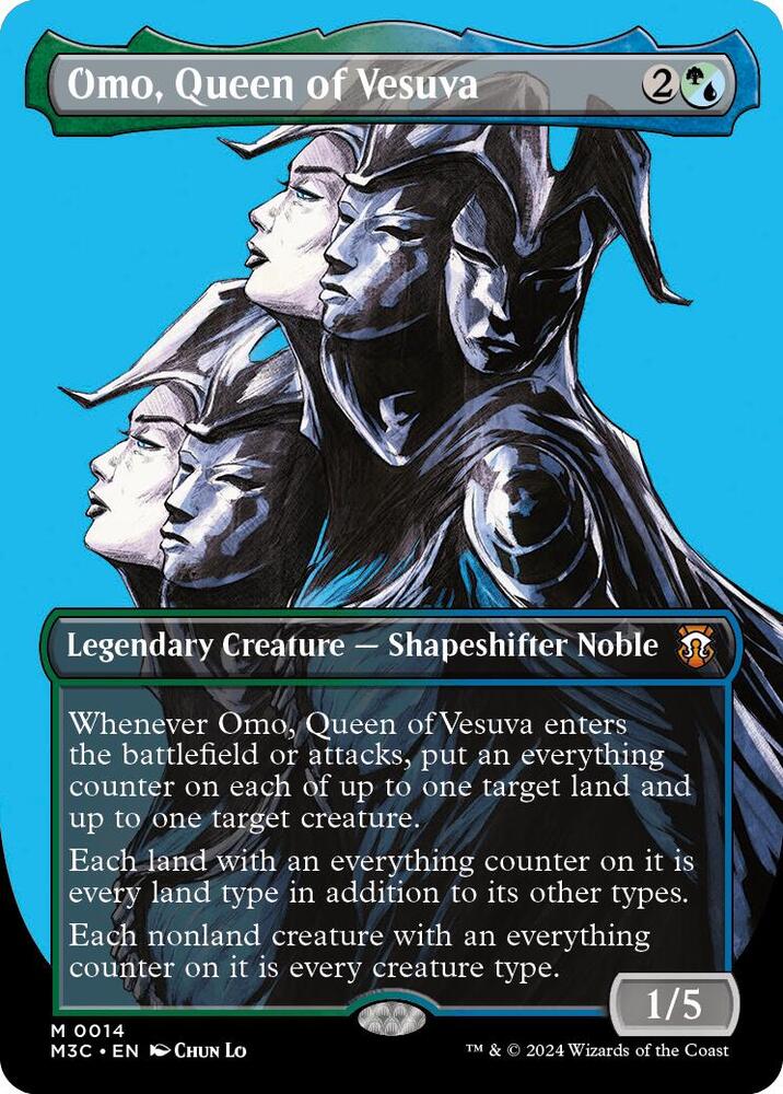 Omo, Queen of Vesuva 14/411 (Commander: Modern Horizons 3)  - Borderless | Good Games Adelaide SA
