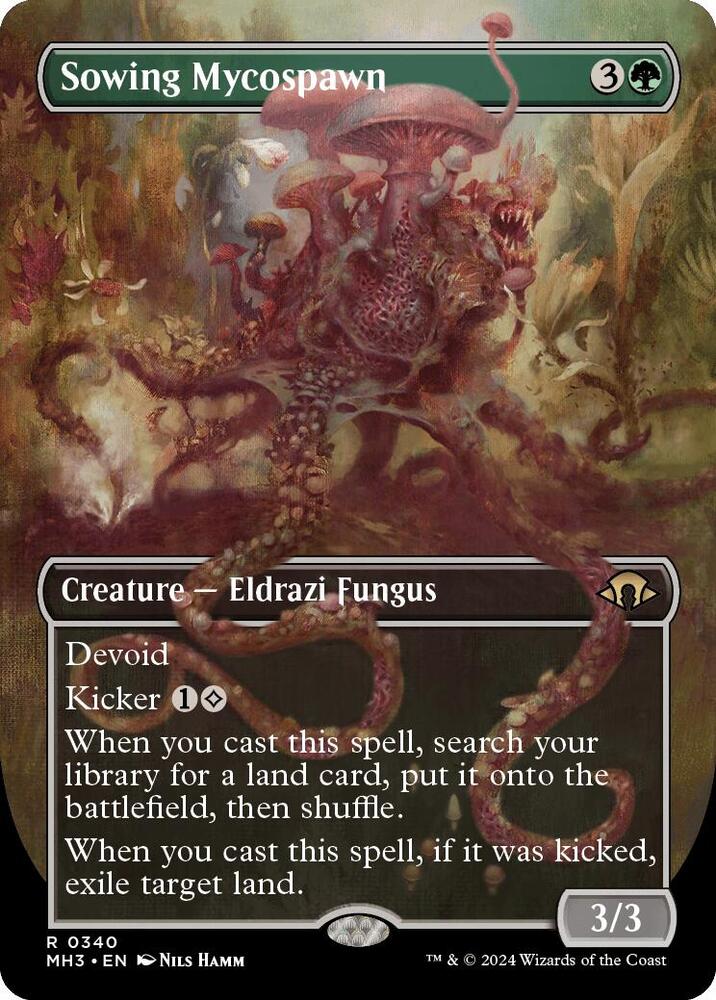 Sowing Mycospawn 340/319 (Modern Horizons 3)  - Borderless Foil | Good Games Adelaide SA