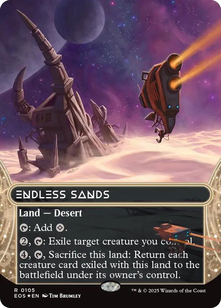 Endless Sands  105 (Edge of Eternities: Stellar Sights)  - Foil | Good Games Adelaide SA