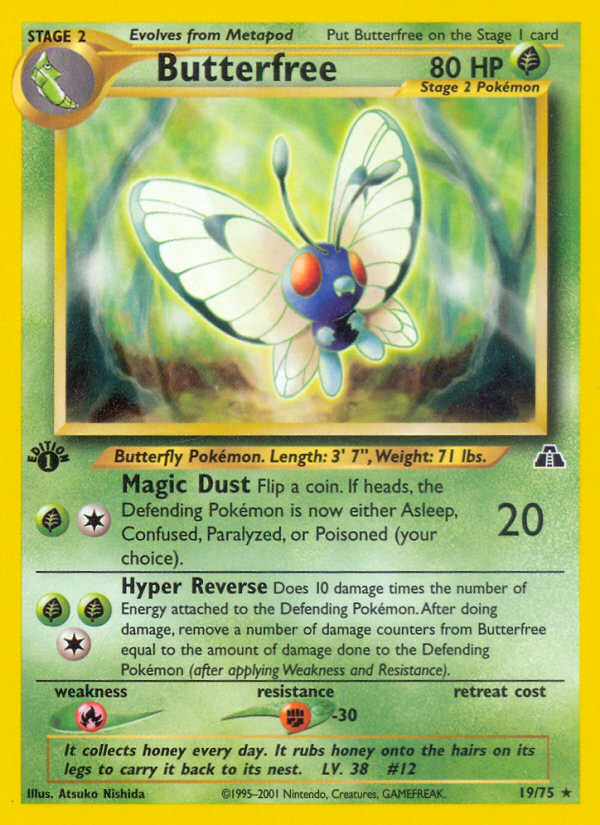 Butterfree (19/75) [Neo Discovery 1st Edition] | Good Games Adelaide SA