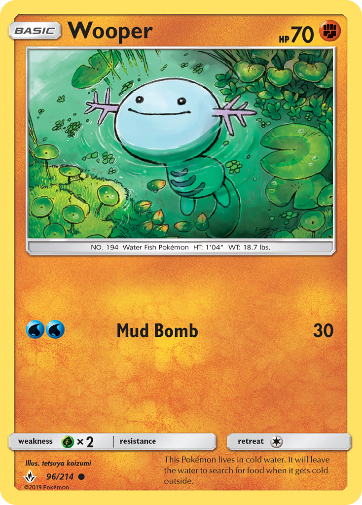 Wooper (96/214) [Sun & Moon: Unbroken Bonds] | Good Games Adelaide SA