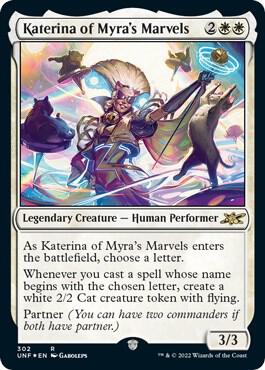 Katerina of Myras Marvels Galaxy Foil 302 (Unfinity)  - Foil | Good Games Adelaide SA