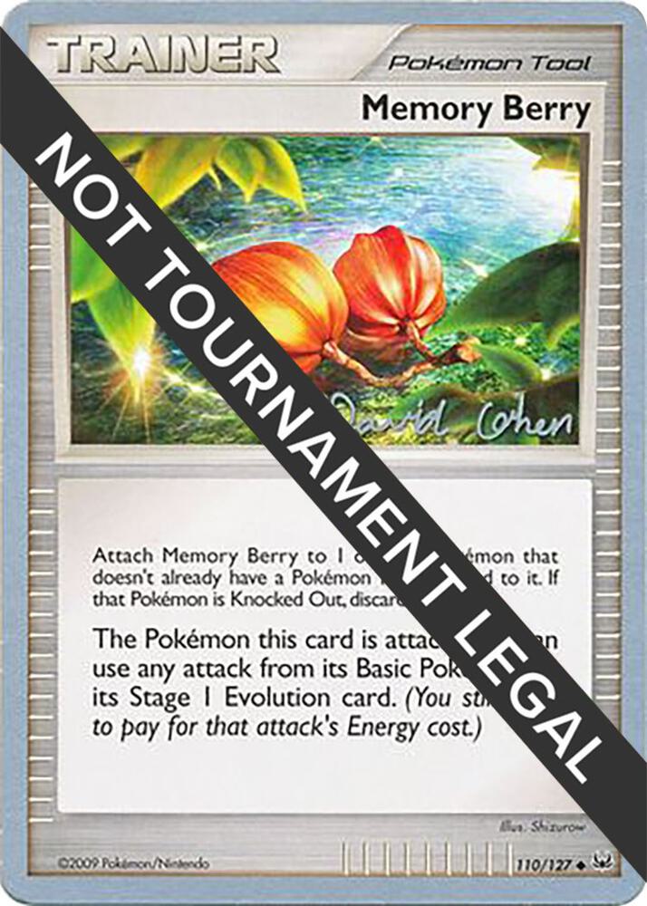 Memory Berry 2009 David Cohen 110/127 (World Championship Decks)  | Good Games Adelaide SA