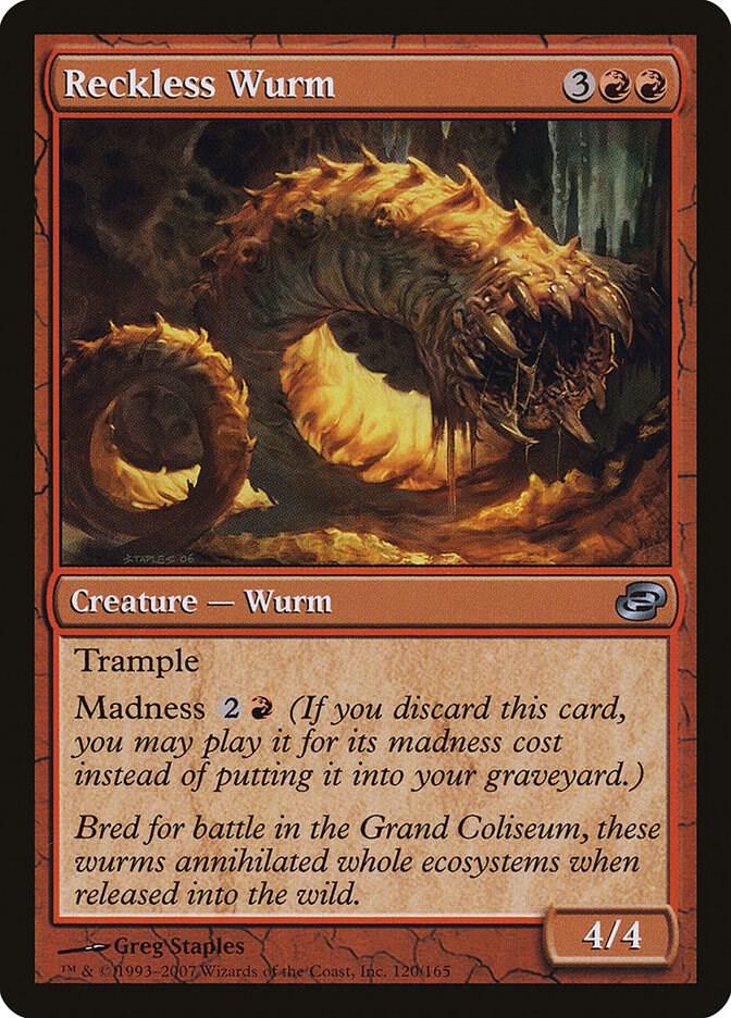 Reckless Wurm 120 (Planar Chaos)  - Foil | Good Games Adelaide SA