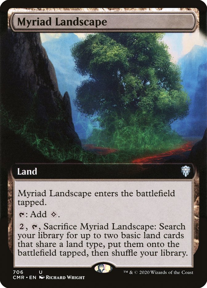 Myriad Landscape (Extended Art) [Commander Legends] | Good Games Adelaide SA