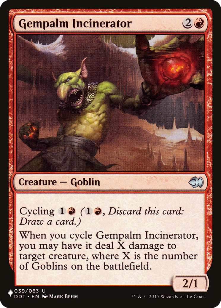 Gempalm Incinerator [The List Reprints] | Good Games Adelaide SA