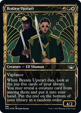 Brazen Upstart Gilded Foil 361 (Streets of New Capenna)  - Foil | Good Games Adelaide SA