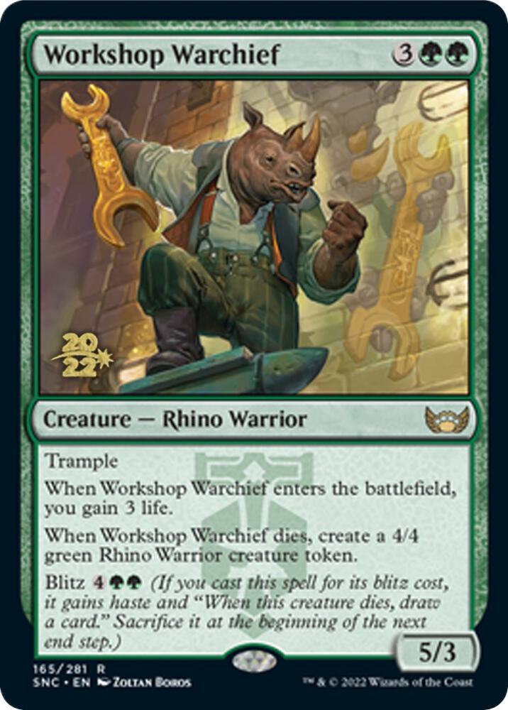 Workshop Warchief 165 (Prerelease Cards)  - Foil | Good Games Adelaide SA