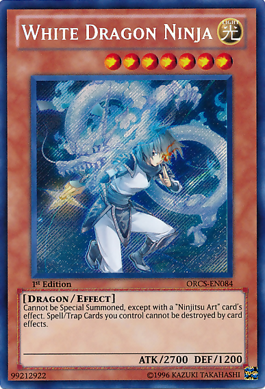 White Dragon Ninja [ORCS-EN084] Secret Rare | Good Games Adelaide SA