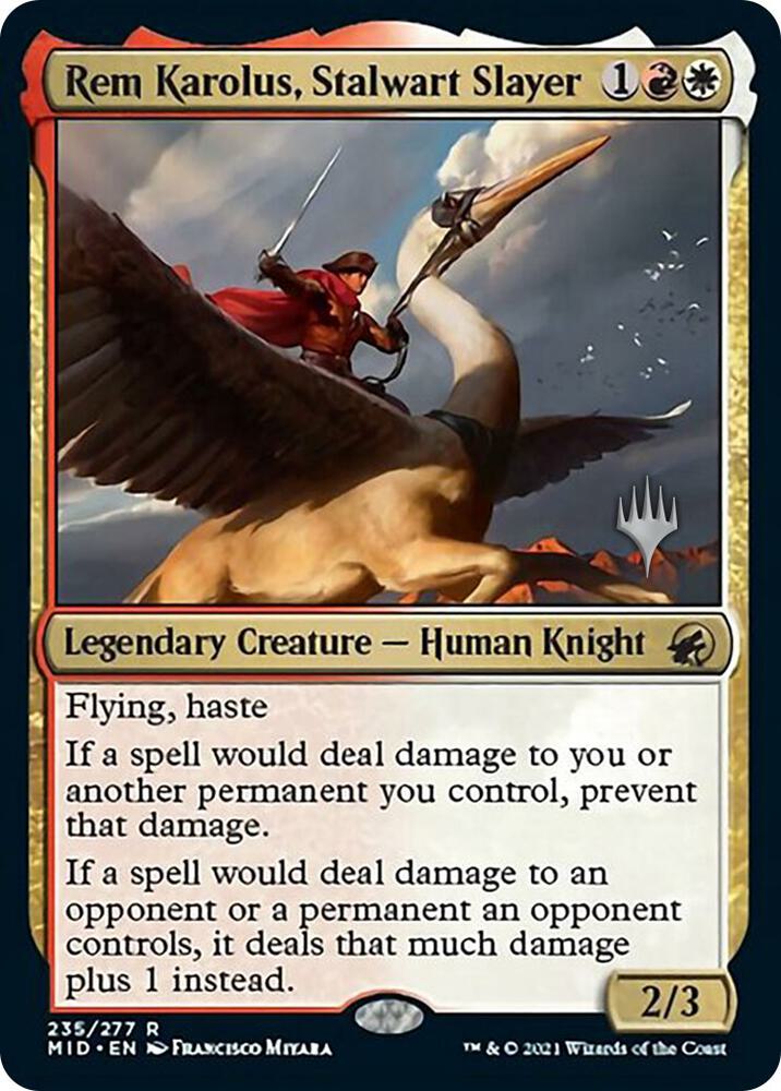 Rem Karolus Stalwart Slayer 235 (Promo Pack: Innistrad: Midnight Hunt)  | Good Games Adelaide SA