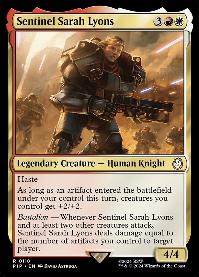 Sentinel Sarah Lyons 118 (Universes Beyond: Fallout)  | Good Games Adelaide SA