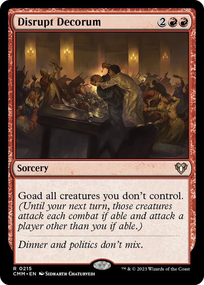 Disrupt Decorum 215 (Commander Masters)  - Foil | Good Games Adelaide SA