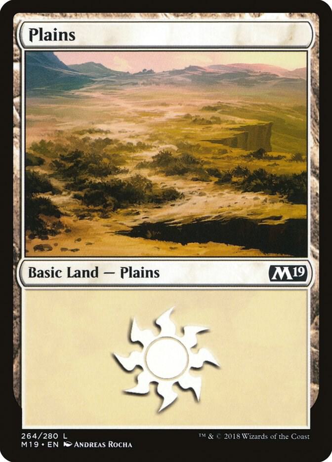 Plains 264 (Core Set 2019)  - Foil | Good Games Adelaide SA