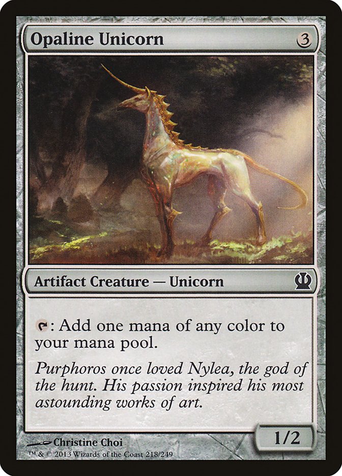 Opaline Unicorn [Theros] | Good Games Adelaide SA