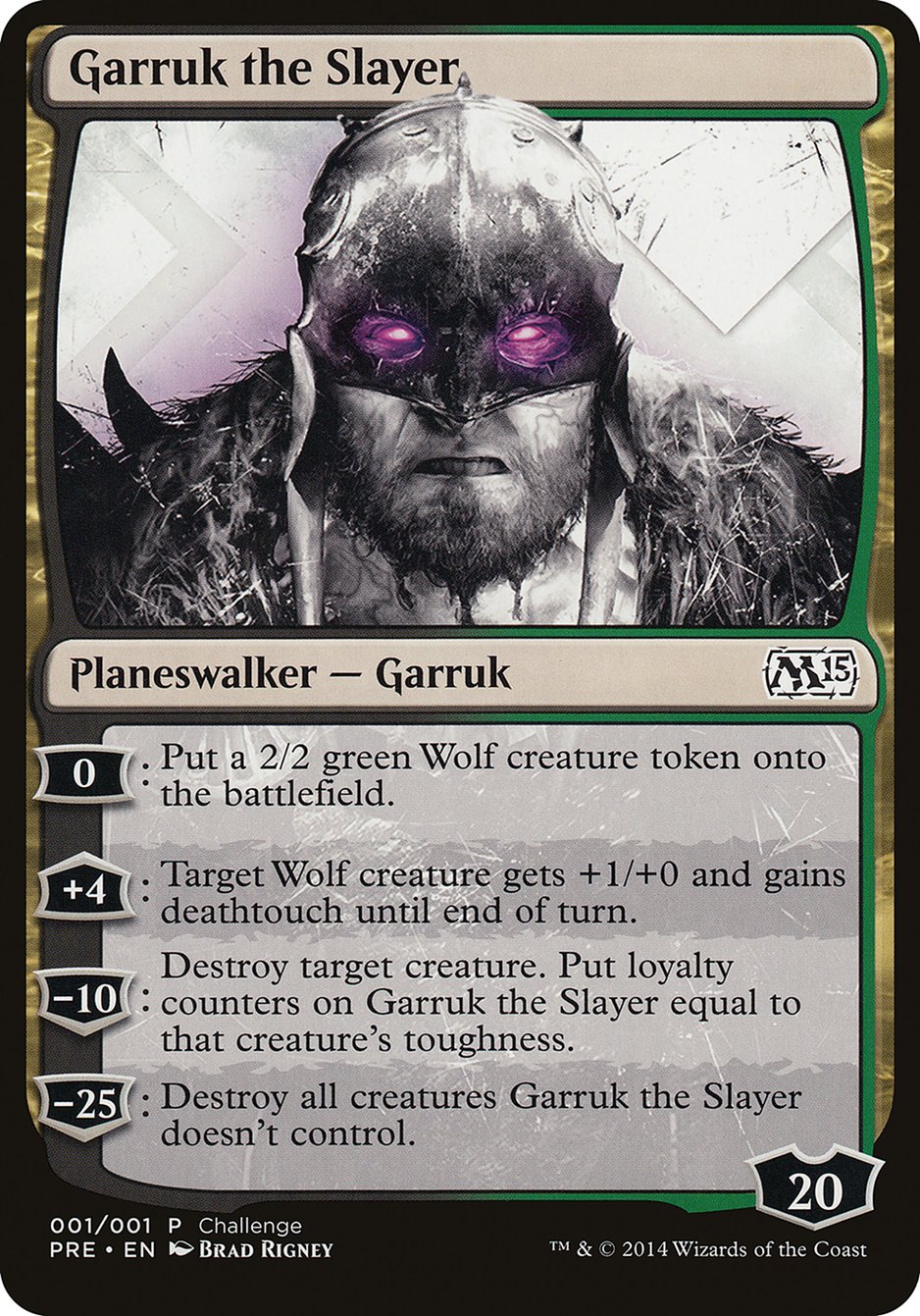Garruk the Slayer 1 (Oversize Cards)  | Good Games Adelaide SA