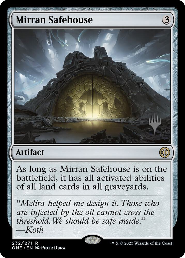 Mirran Safehouse 232 (Promo Pack: Phyrexia: All Will Be One)  | Good Games Adelaide SA