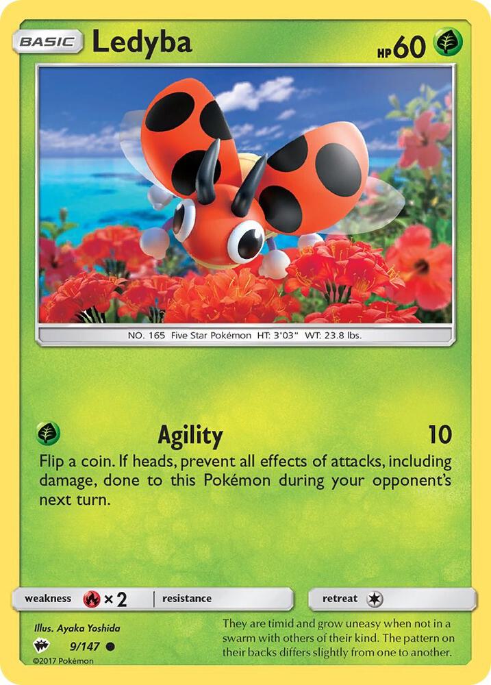Ledyba 9/147 (SM - Burning Shadows)  | Good Games Adelaide SA