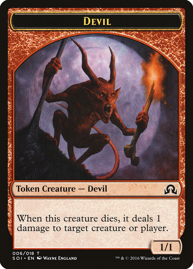 Devil Token [Shadows over Innistrad Tokens] | Good Games Adelaide SA
