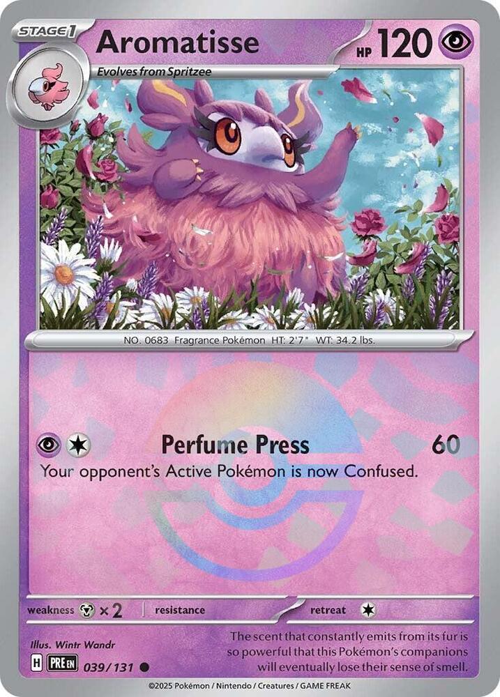 Aromatisse (039/131) (Poke Ball Pattern) [Scarlet & Violet: Prismatic Evolutions] | Good Games Adelaide SA