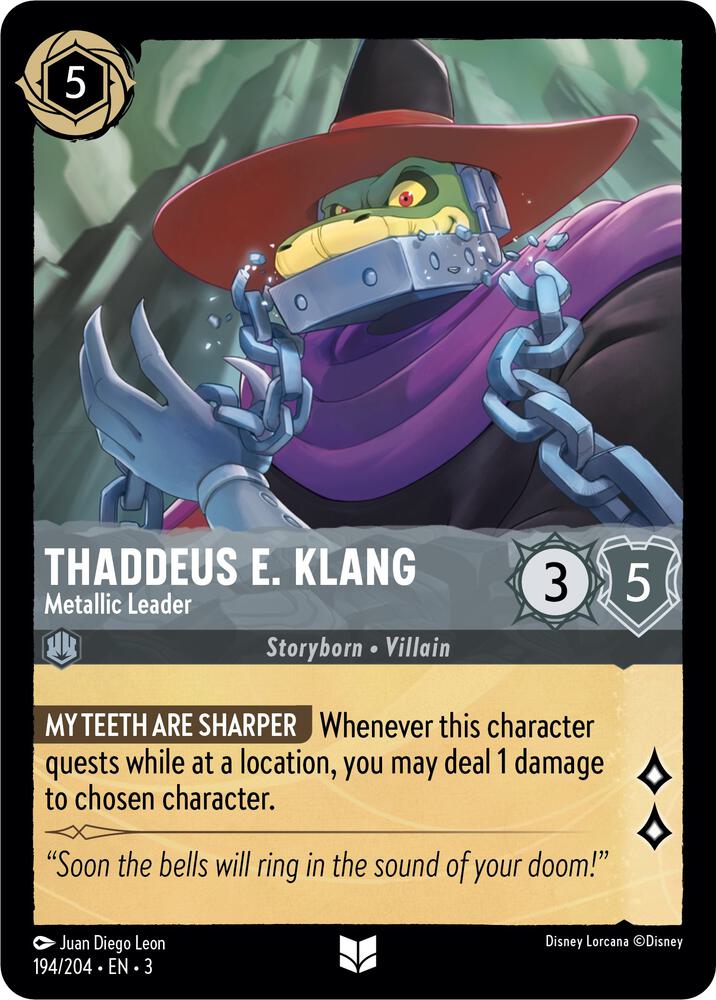 Thaddeus E Klang Metallic Leader 194/204 (Into the Inklands)  | Good Games Adelaide SA