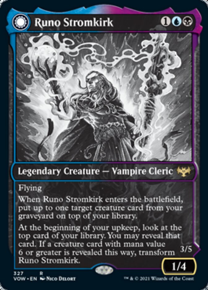 Runo Stromkirk // Krothuss, Lord of the Deep (Showcase Eternal Night) [Innistrad: Crimson Vow] | Good Games Adelaide SA