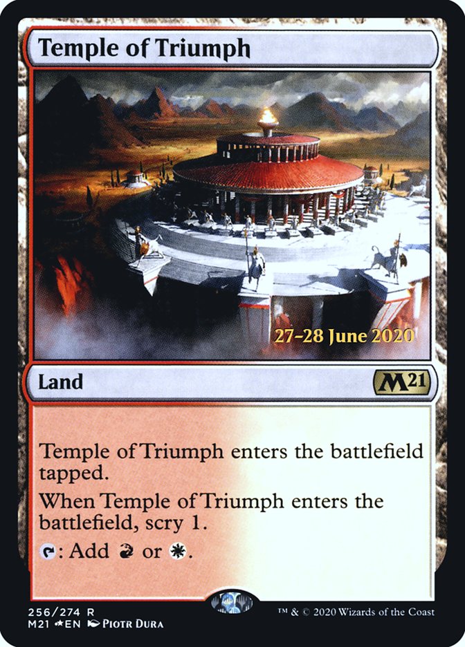 Temple of Triumph  [Core Set 2021 Prerelease Promos] | Good Games Adelaide SA