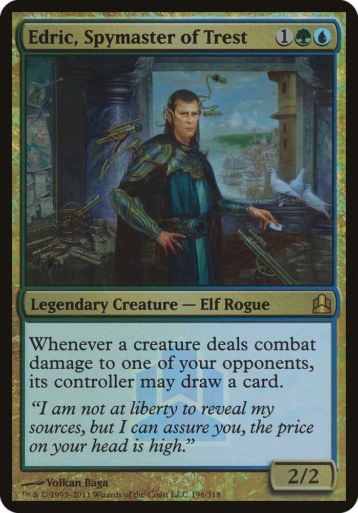 Edric, Spymaster of Trest 196 (Oversize Cards)  - Foil | Good Games Adelaide SA