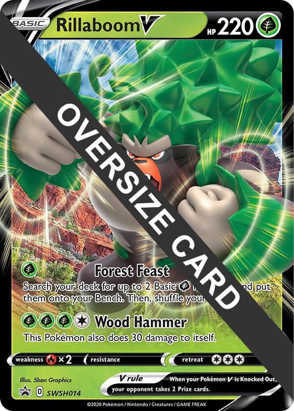 Rillaboom V SWSH014 SWSH014 (Jumbo Cards)  - Holofoil | Good Games Adelaide SA