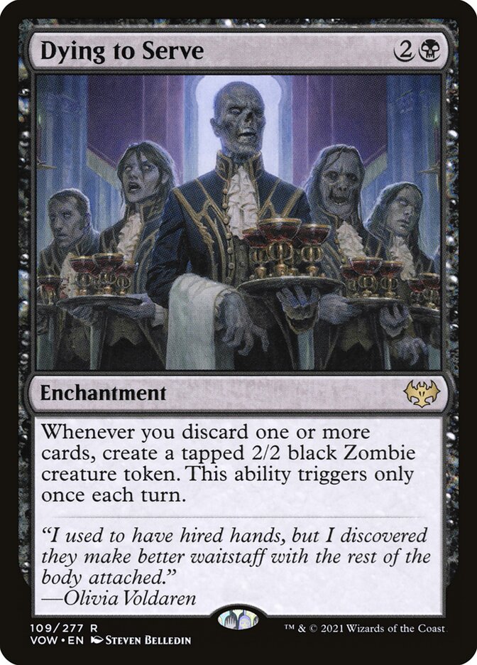 Dying to Serve 109 (Innistrad: Crimson Vow)  - Foil | Good Games Adelaide SA