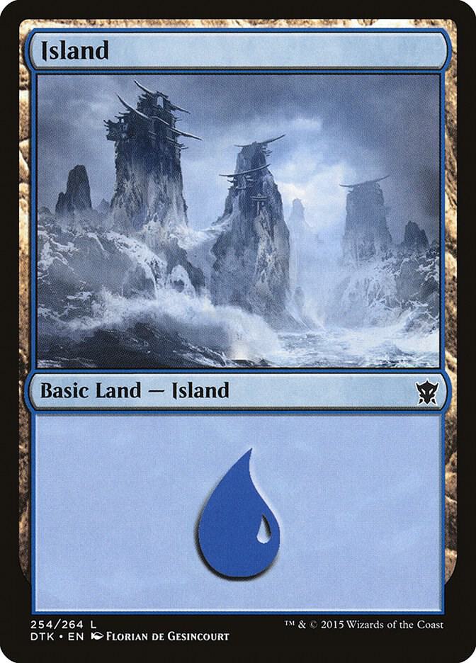 Island 254 (Dragons of Tarkir)  - Foil | Good Games Adelaide SA