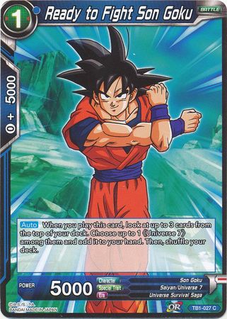 Ready to Fight Son Goku [TB1-027] | Good Games Adelaide SA