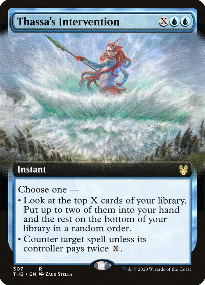 Thassa's Intervention (Extended Art) [Theros Beyond Death] | Good Games Adelaide SA