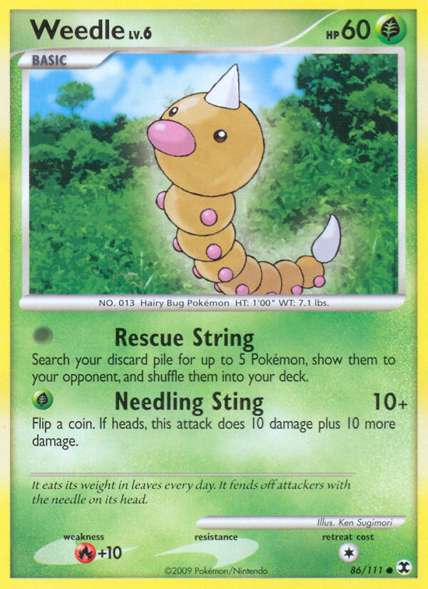Weedle (86/111) [Platinum: Rising Rivals] | Good Games Adelaide SA