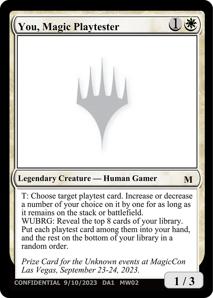 You, Magic Playtester [Unknown Event] | Good Games Adelaide SA